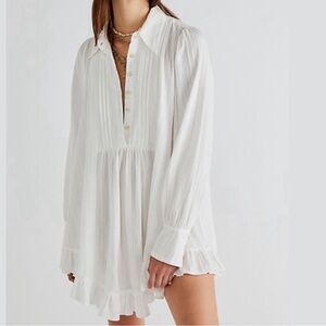 NWOT Free People Love You Only Tunic Mini-Dress Size L
